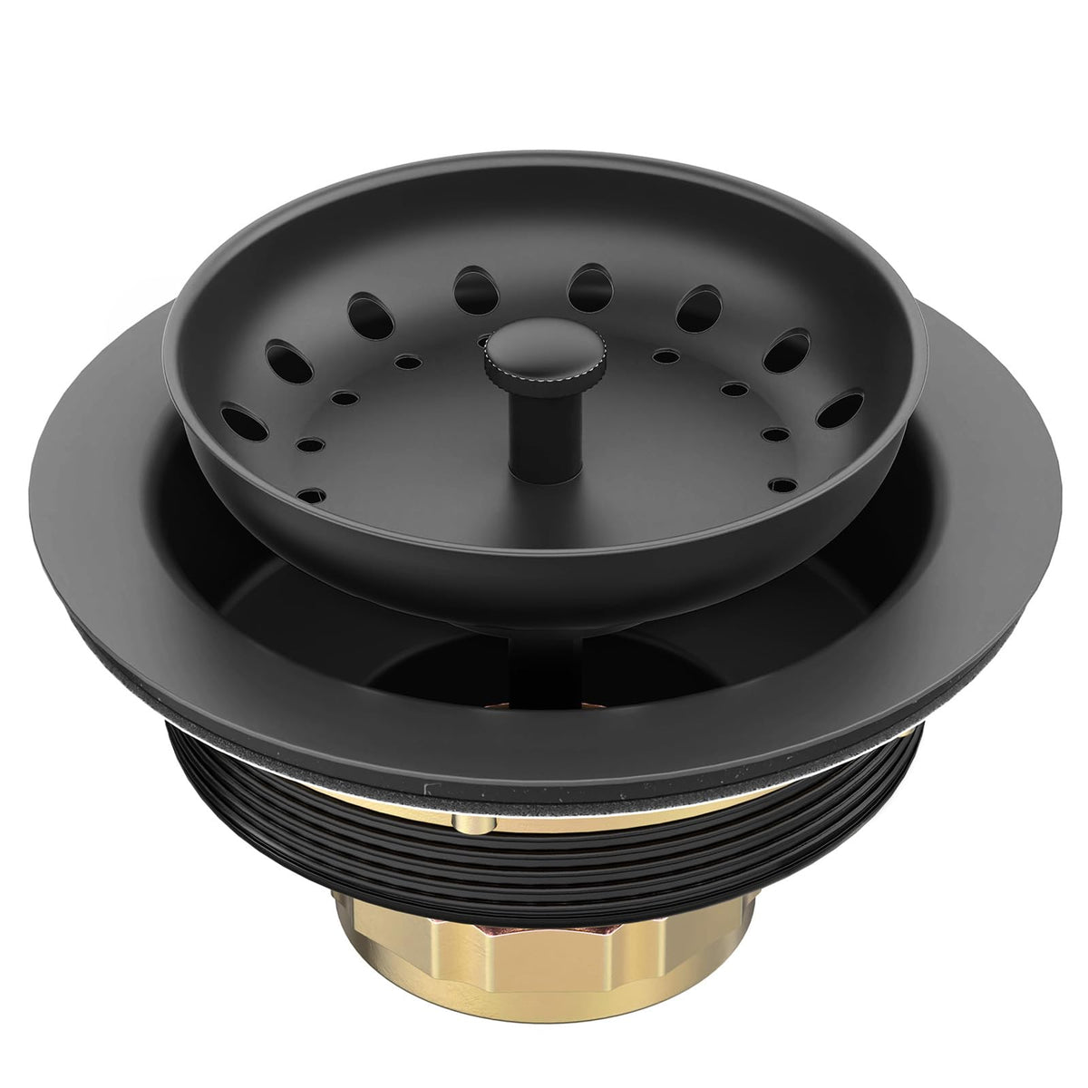 Stainless Steel Black Sink Drain Strainer Kit 3