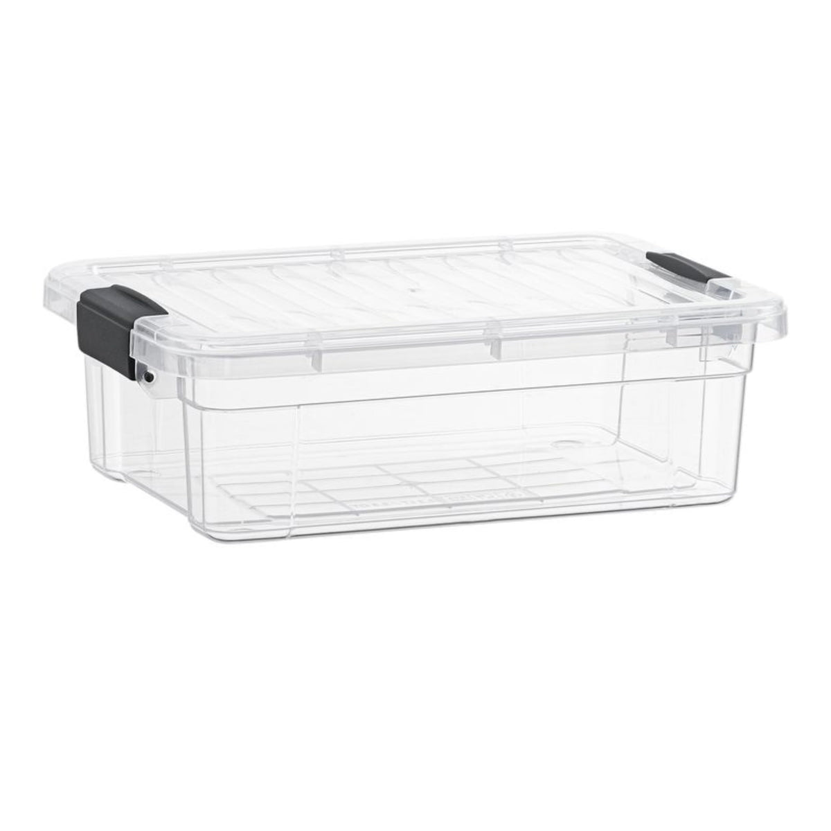 13.7 Qt Clear Plastic Storage Bins with Lids and Latches