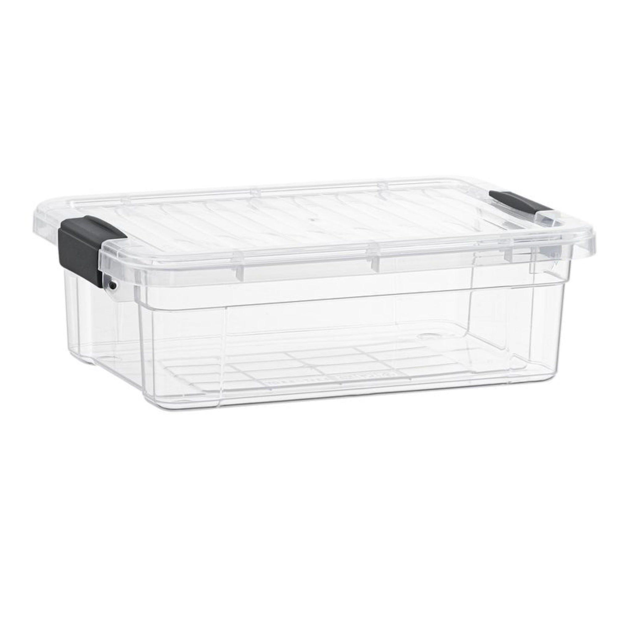 13.7 Qt Clear Plastic Storage Bins with Lids and Latches