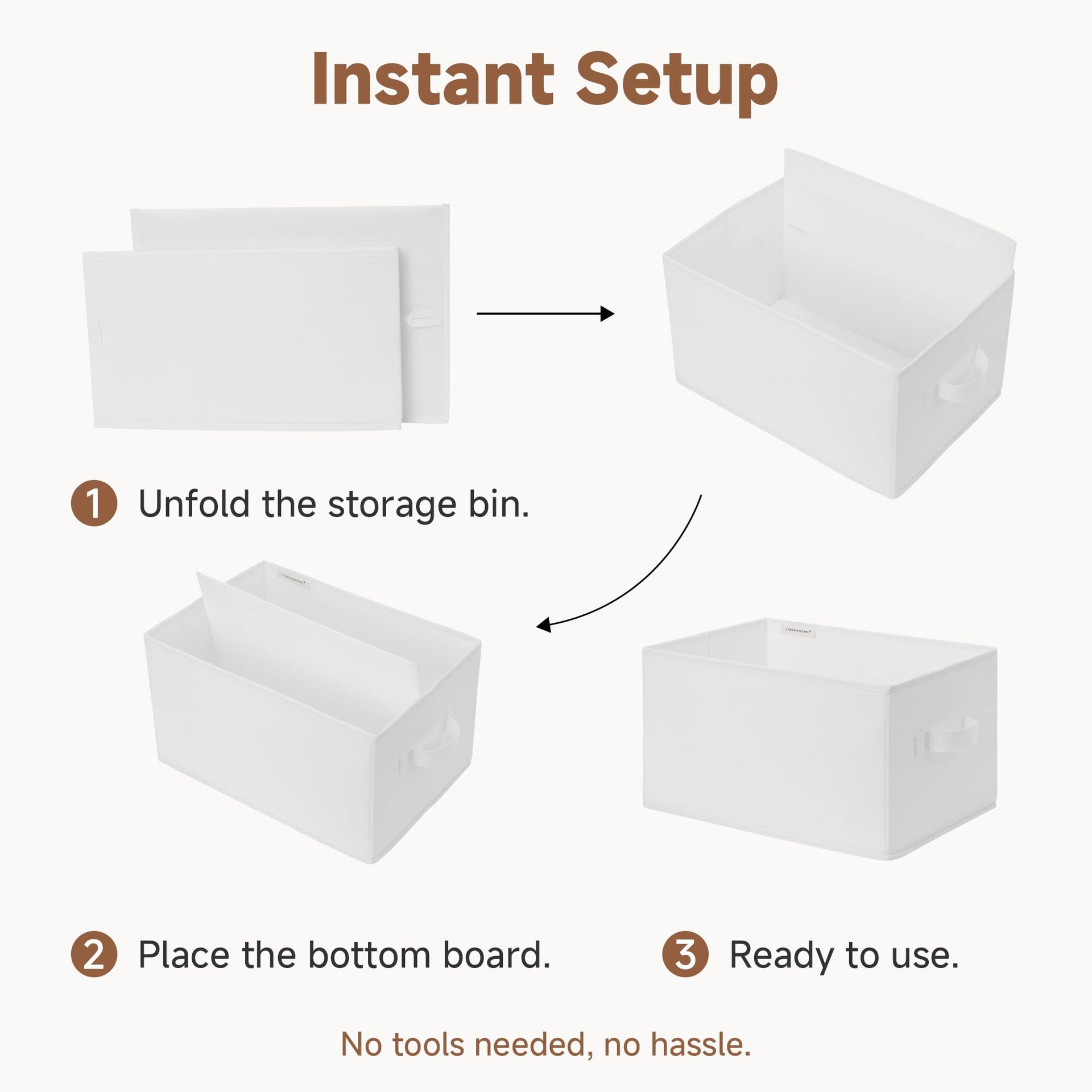 Closet Storage Bins (3 Count)