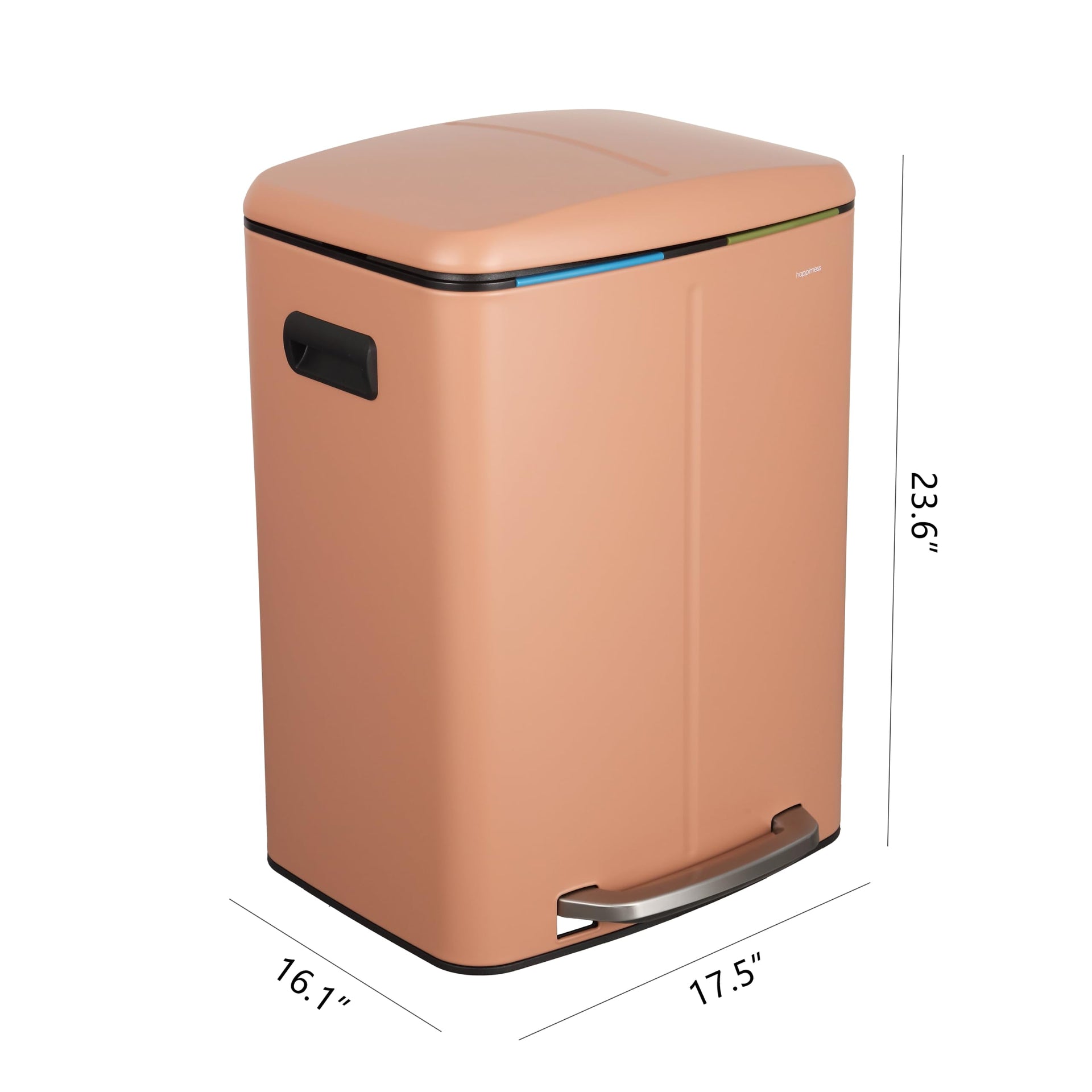 Marco 10.6 Gal Double Bucket Step Trash Can