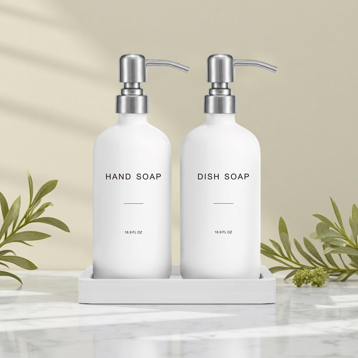 White Soap Dispenser for Kitchen Sink