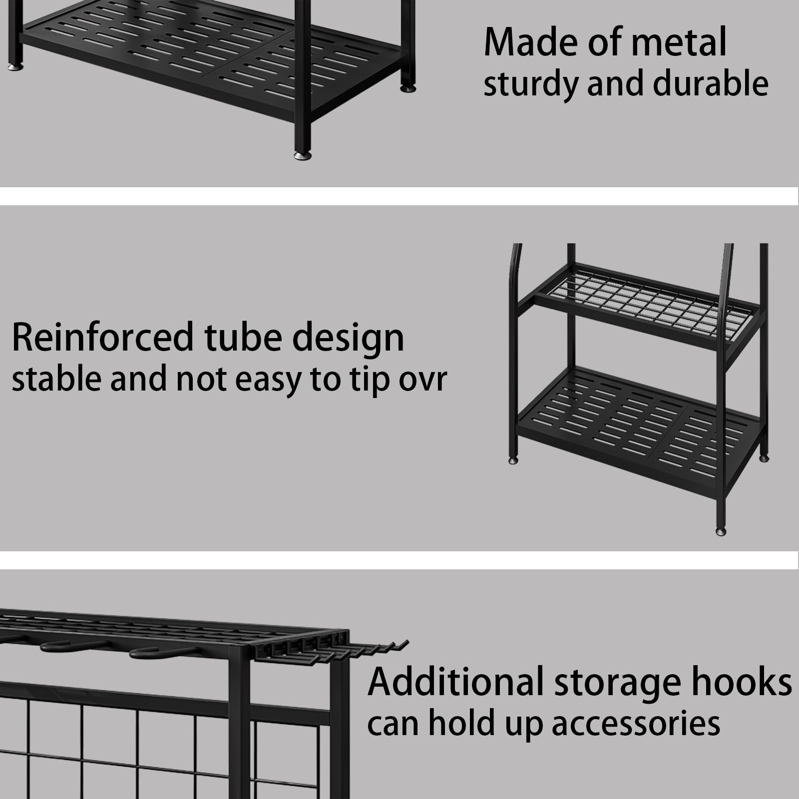 Garden Tool Organizer Yard Tool Tower Rack Shed Organization
