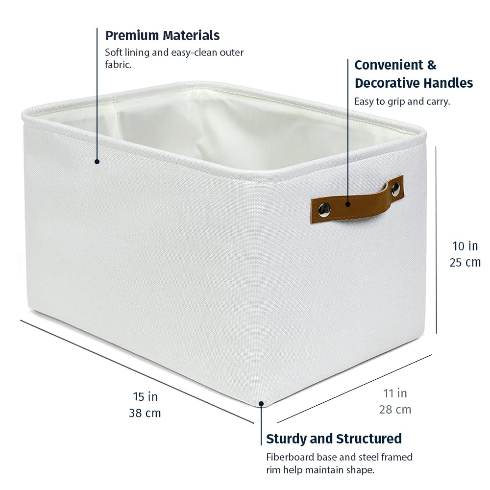 15x11in Canvas Storage Baskets 3 Pack (3 Count)