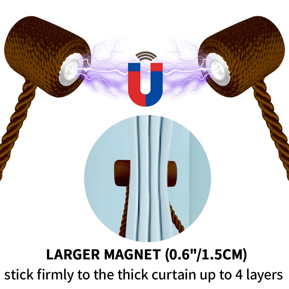 18 Inch Strong Magnetic Curtain Tiebacks (2 Count)