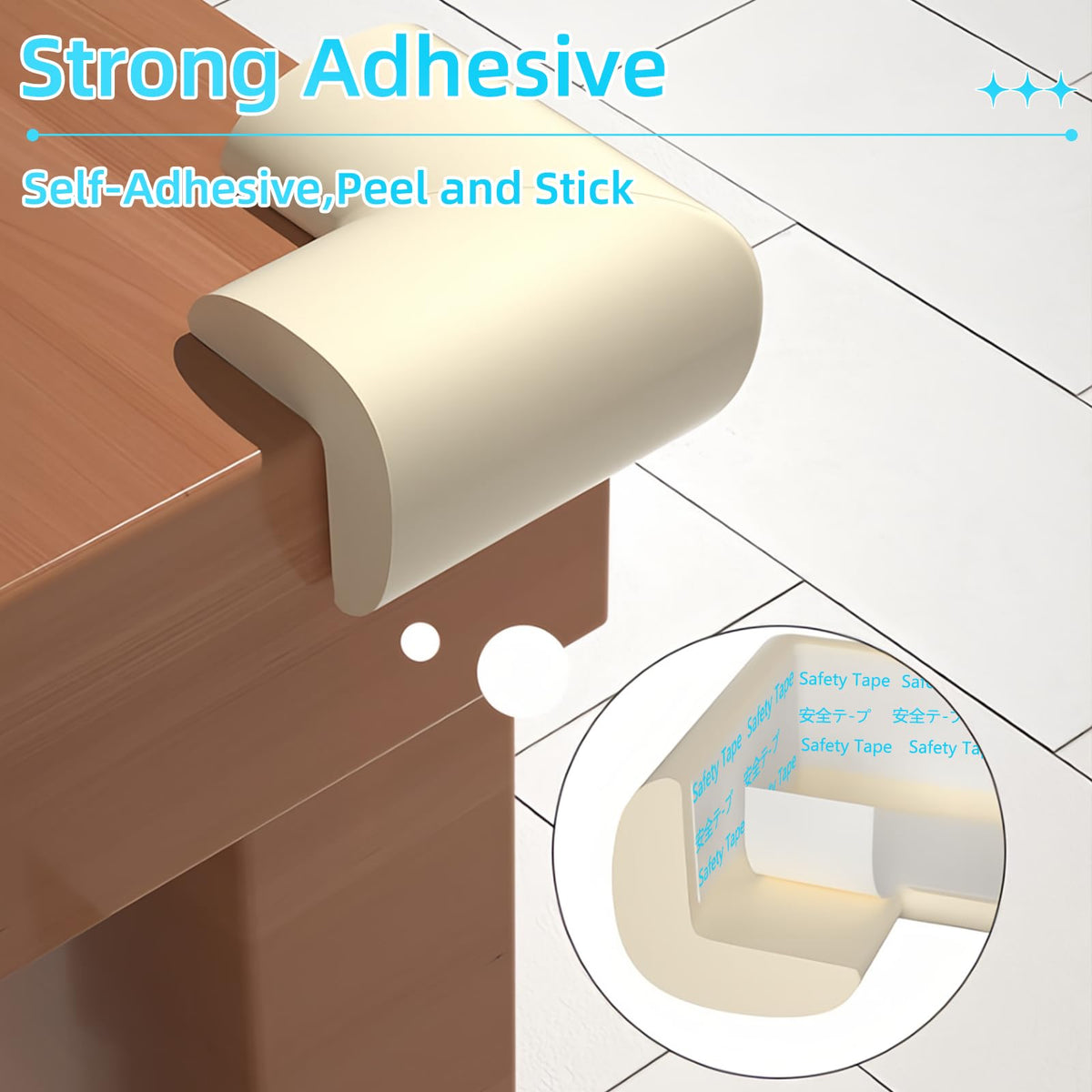 Foam Baby Edge Protector Strip Furniture Safety (10 Count)
