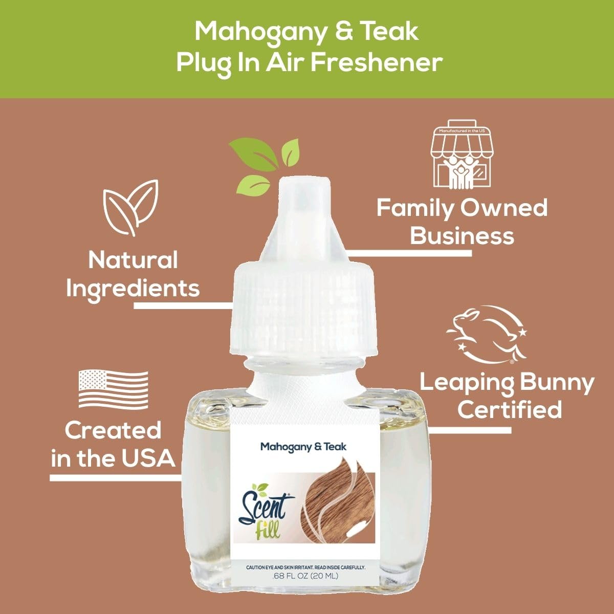 Mahogany & Teak Plug in Air Freshener (2.72 Fl Oz)