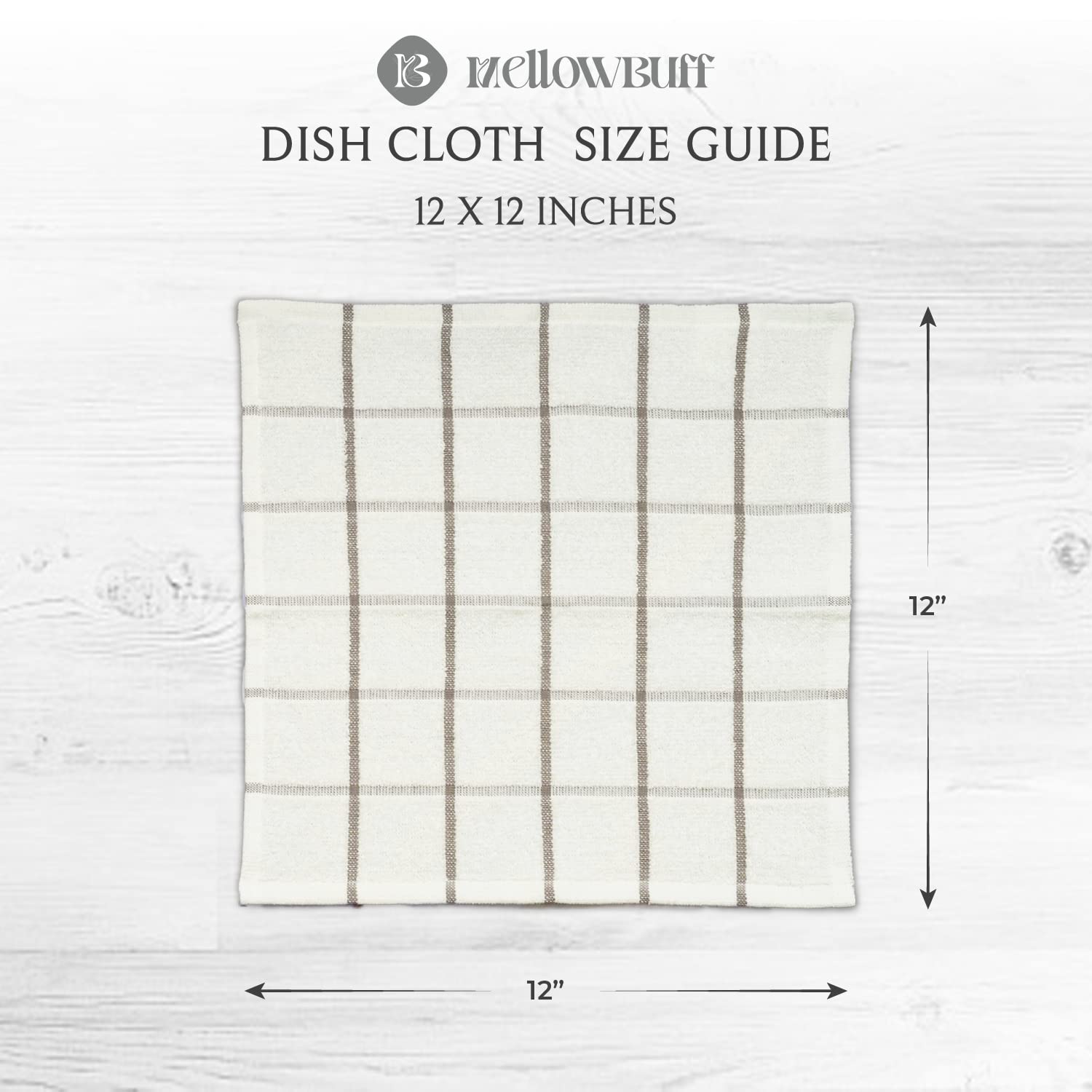 100% Cotton Terry Dish Cloth & Dish Towel (6 Count)