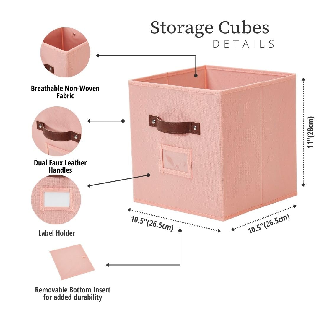 Storage Bins Cube Storage Bin with Labels (6 Count)