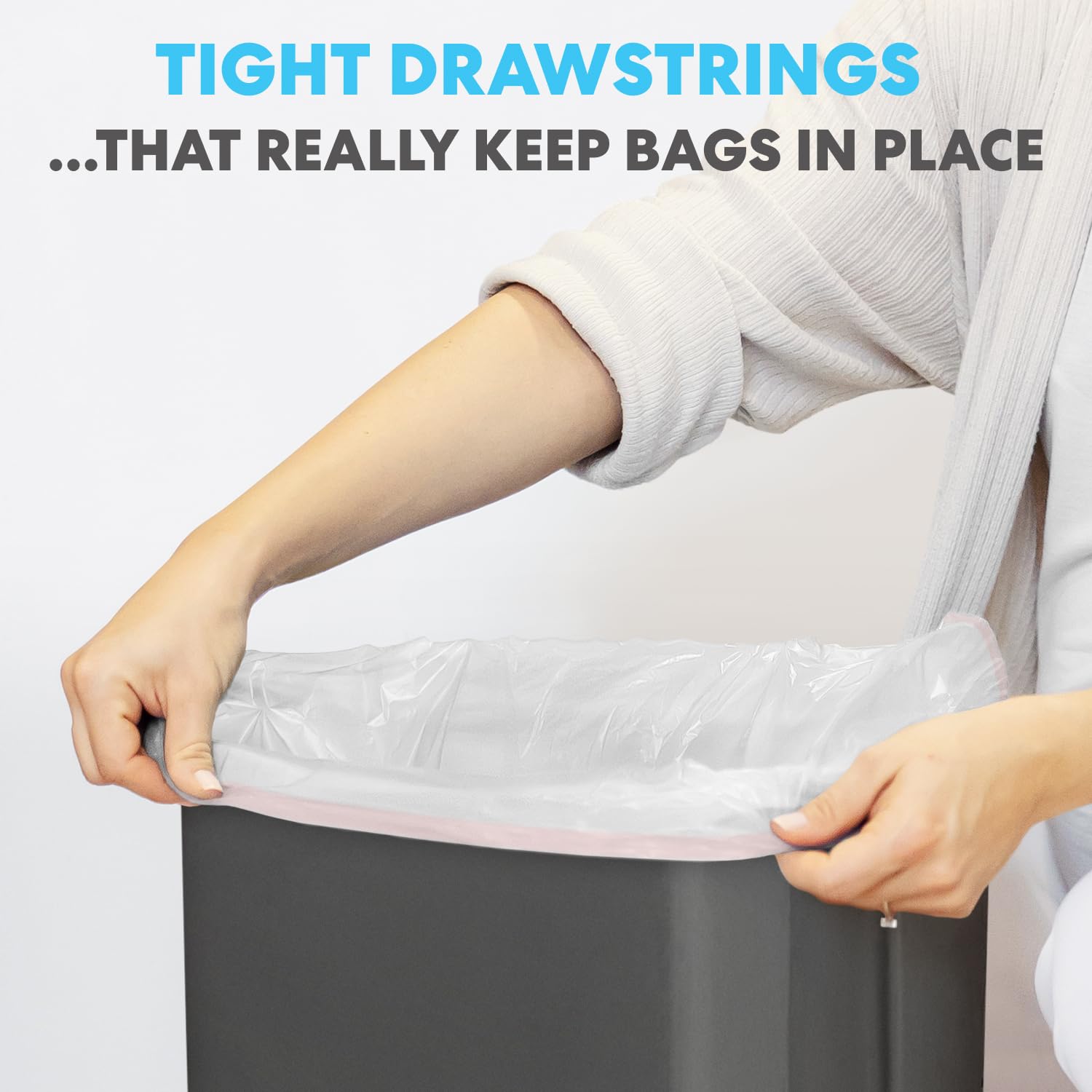 13 Gallon Drawstring Trash Bags (120 Count)