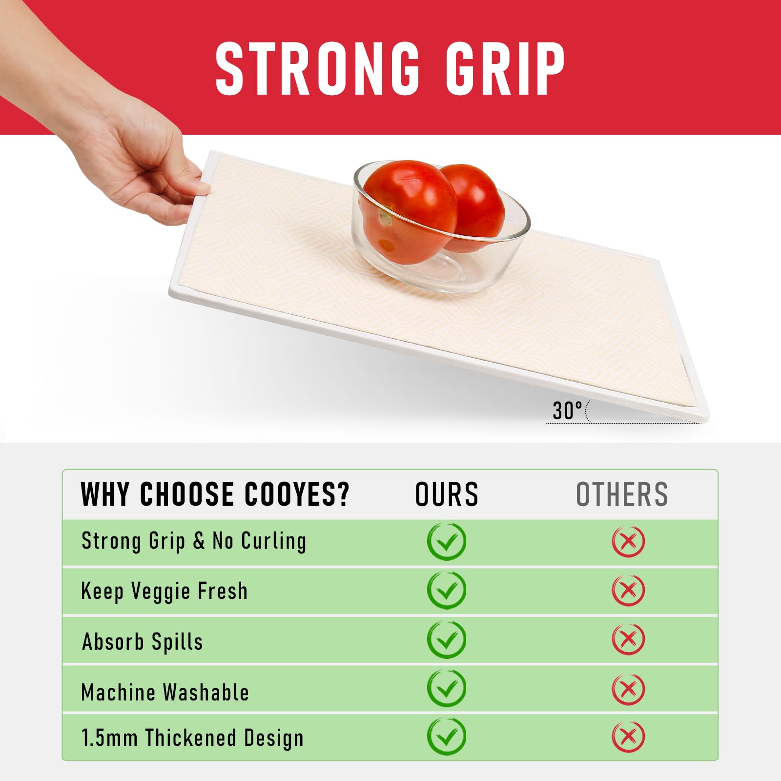 2 in 1 Refrigerator Liners (12 Sq Ft)