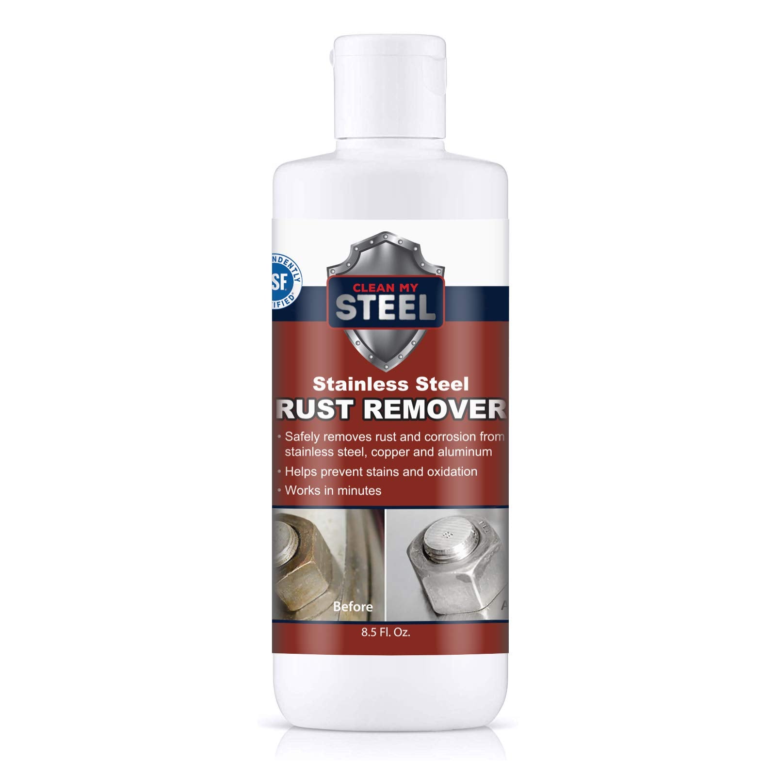 Stainless Steel Rust Remover Cream 8.5 oz (8.5 Fl Oz)