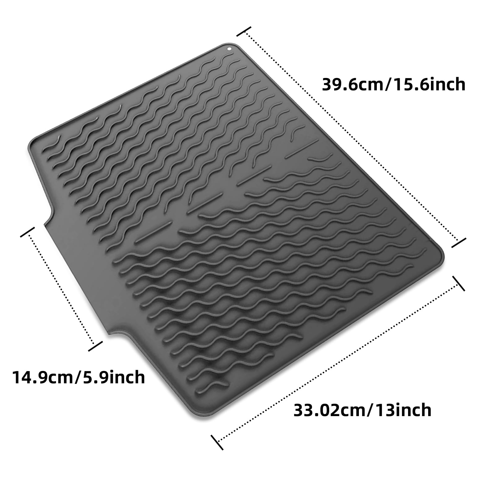 Dish drying mats for kitchen counter