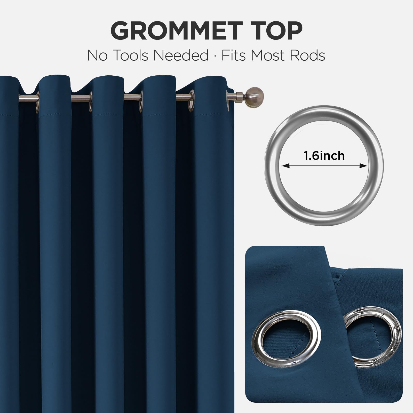Door Curtain Blackout Curtains for Doorway Privacy Closet Drapes