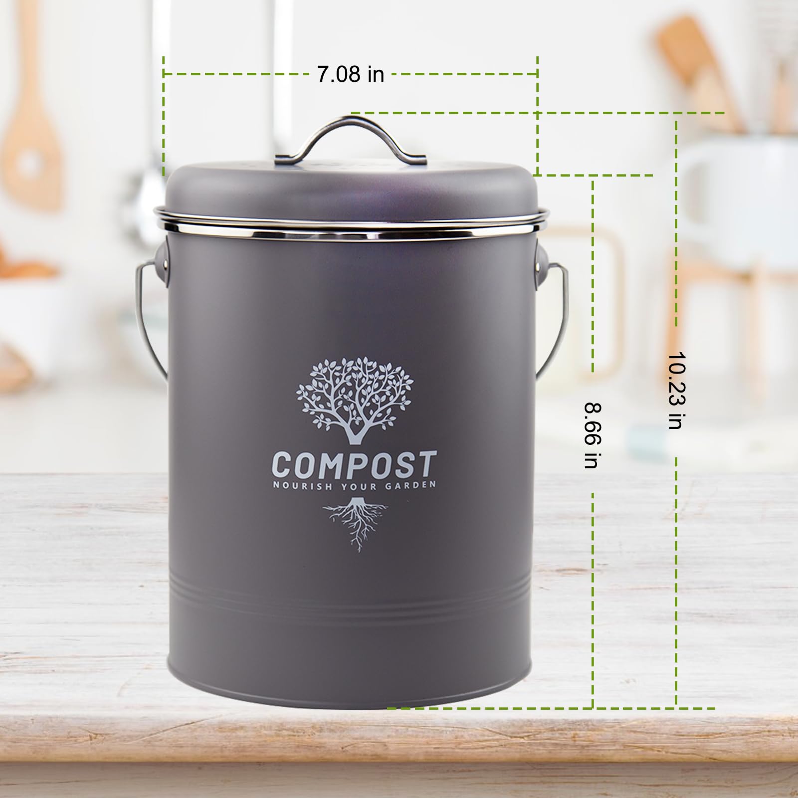 Kitchen Countertop Compost Bin