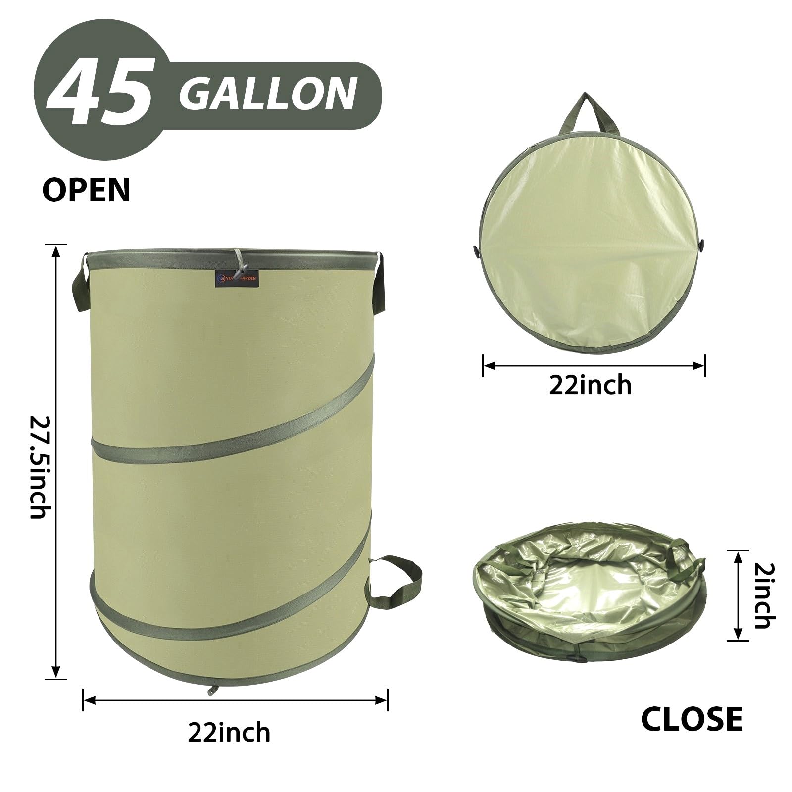 45 Gallon Collapsible Garden Bag