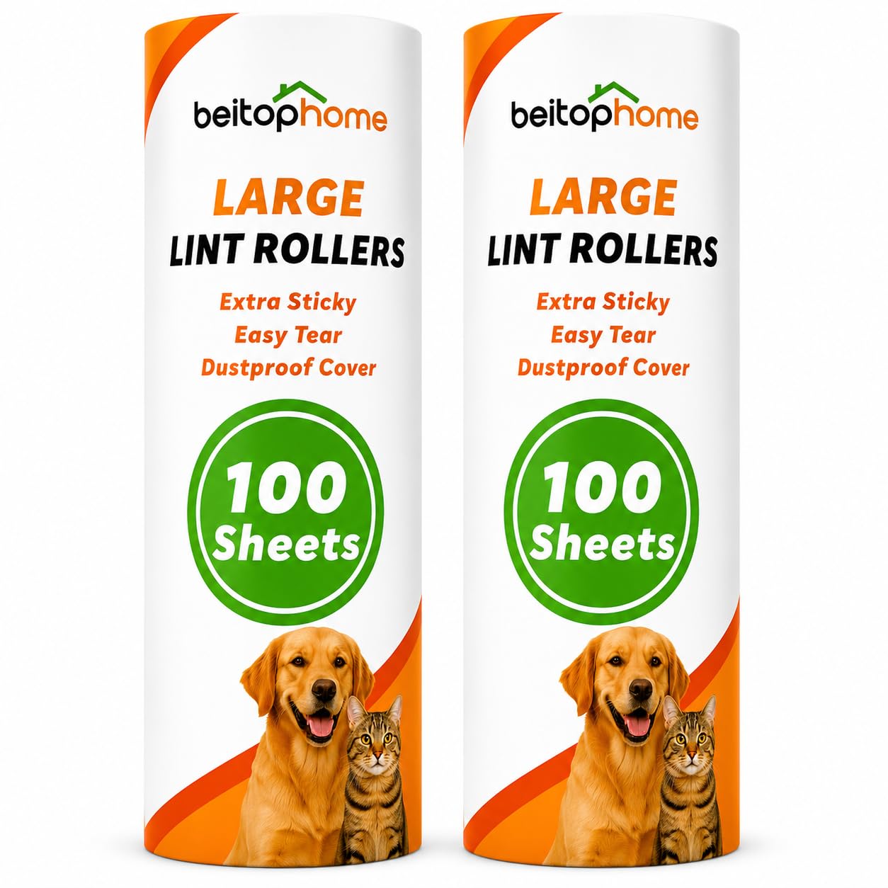 Large Lint Roller Refills (200 Count)