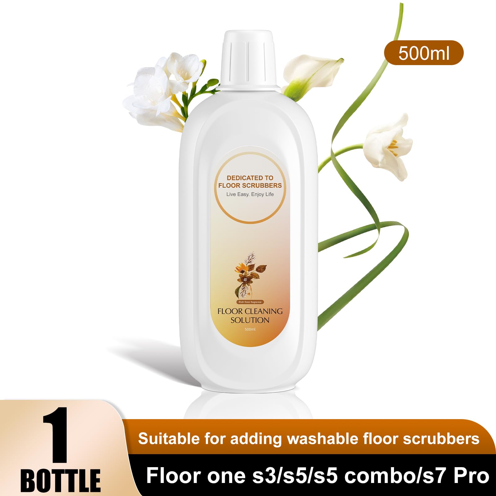 Floral Scent 17.63 oz Floor Cleaning Solution Compatible With Tineco (17.63 Fl Oz)