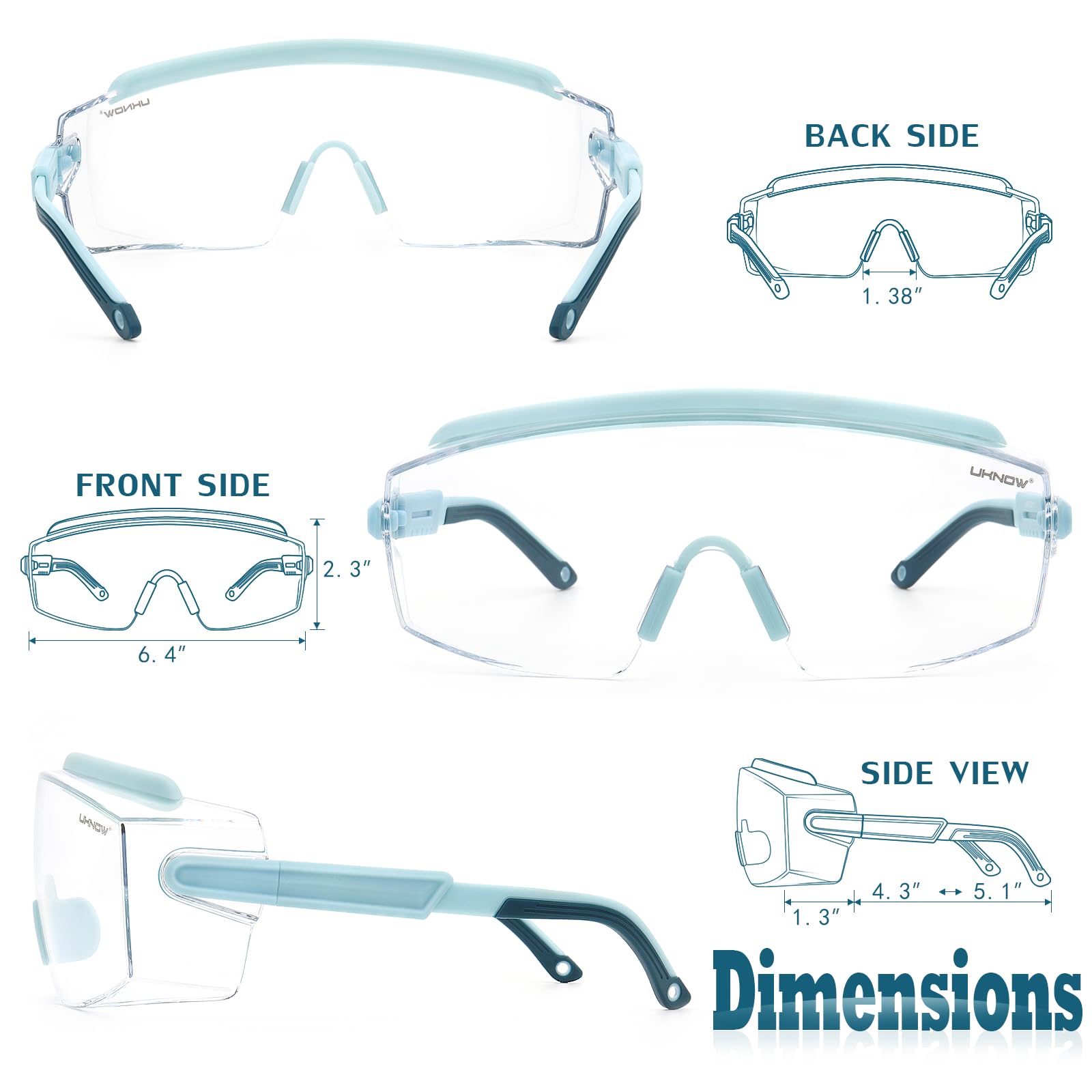 Safety Goggles Over Glasses