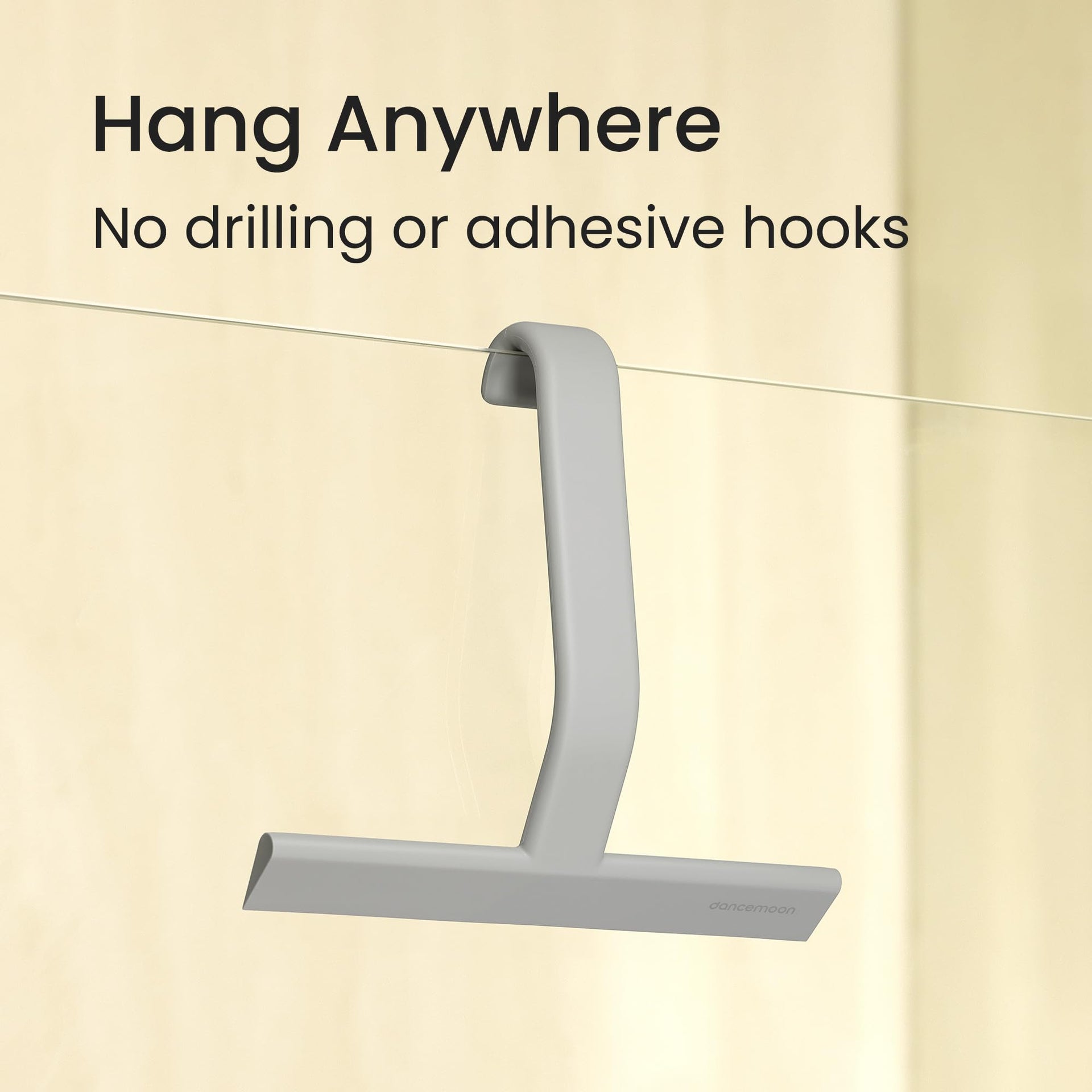 JustHang Shower Squeegee with Built
