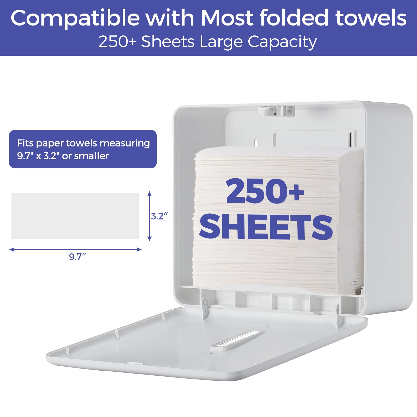 Multifold Paper Towel Dispenser Wall Mount
