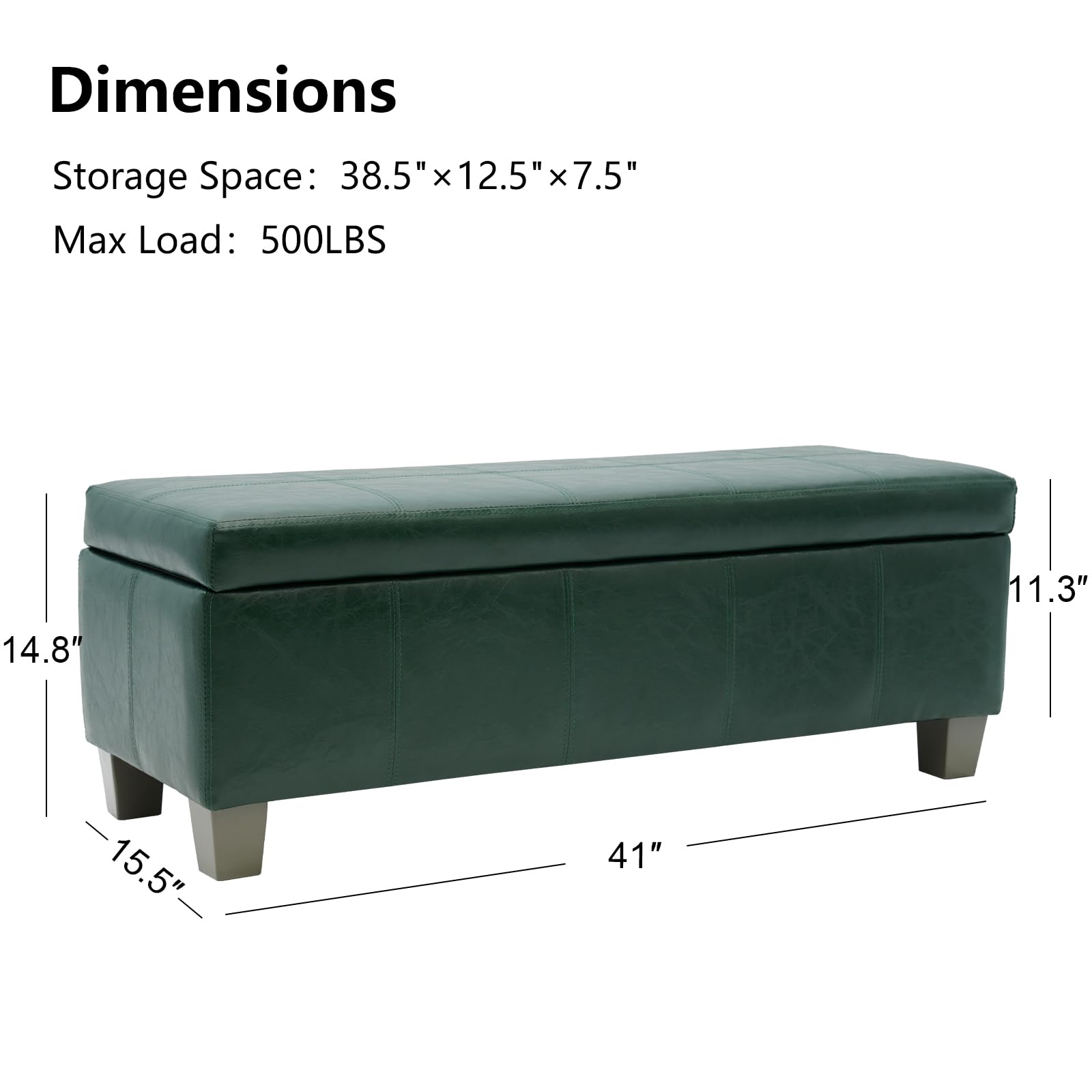41" Storage Ottoman