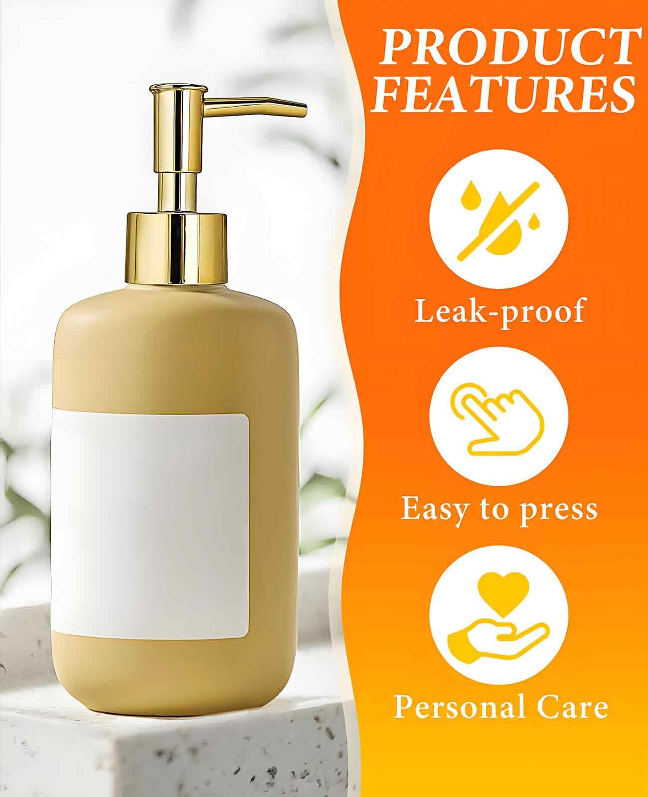 6 Pack Gold Soap Dispenser Pump (6 Count)
