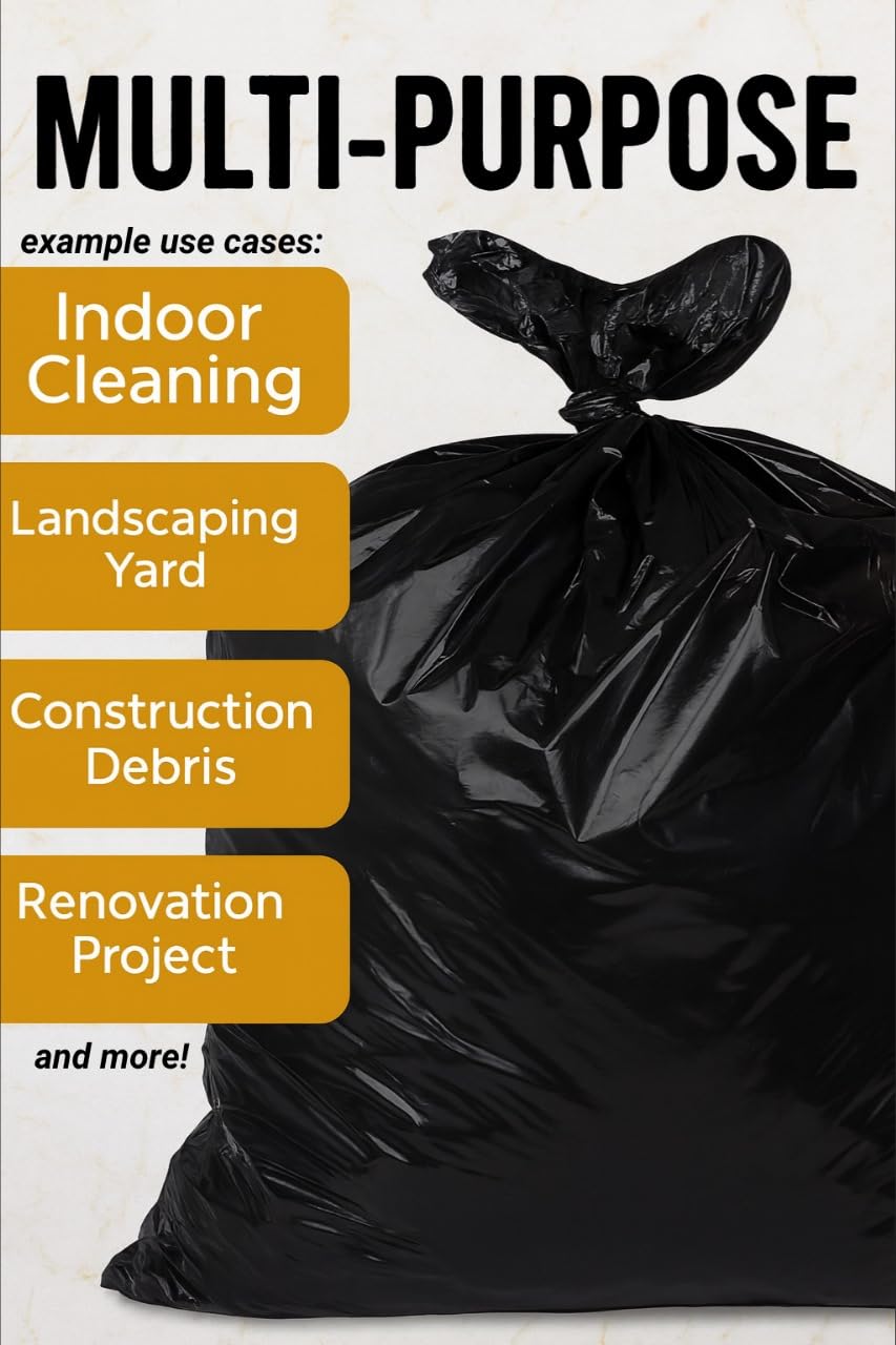 32 33 Gallon Heavy Duty Trash Bags (100 Count)