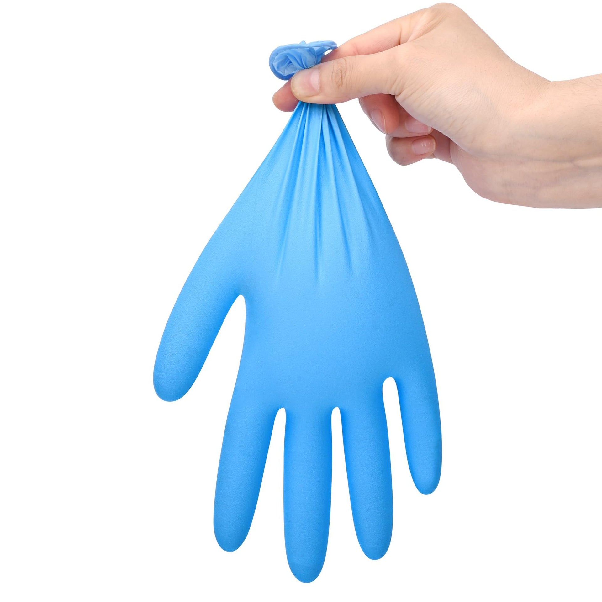 Heavy Duty Blue Disposable Nitrile Gloves (100 Count)
