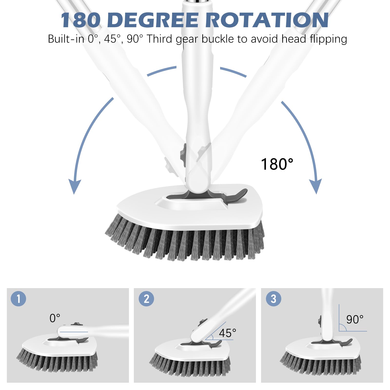 Tile Tub Floor Scrubber with V