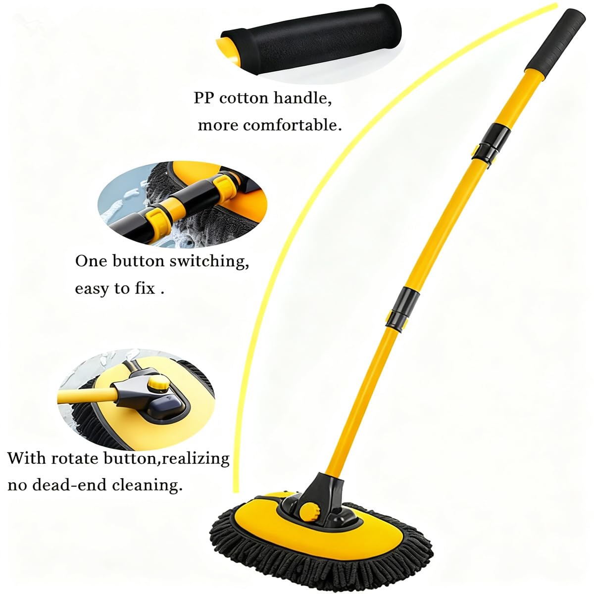 Car Wash Brush with Long Handle