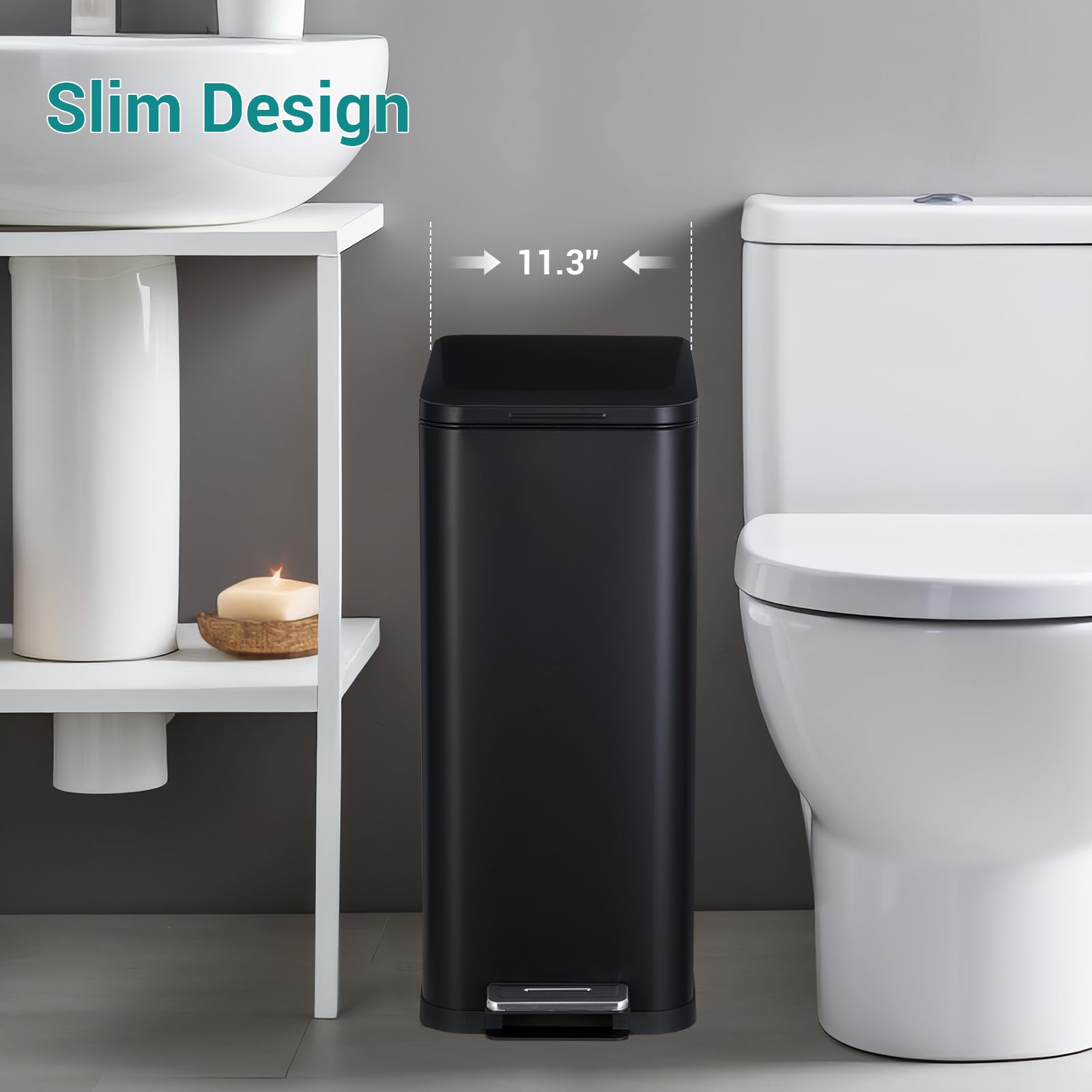 13.2 Gallon 50L Kitchen Trash Can