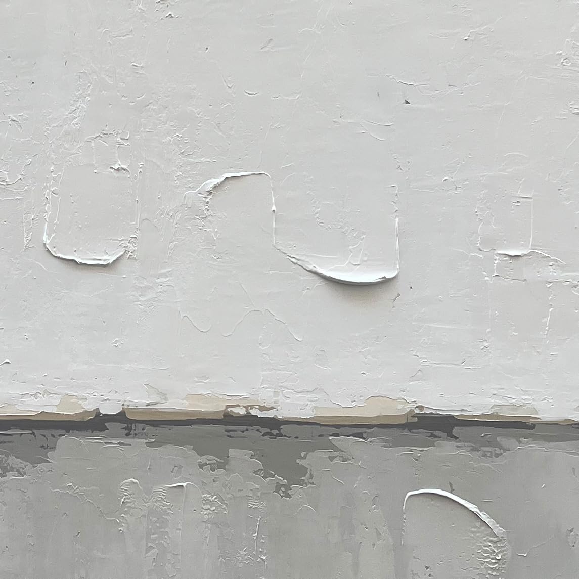 Art A large modern art painting in a minimalist grey and white style