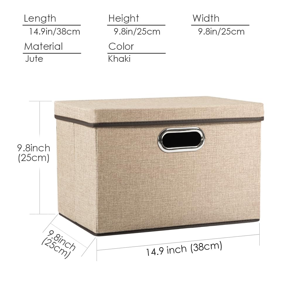 Collapsible Storage Cubes with Lids [1