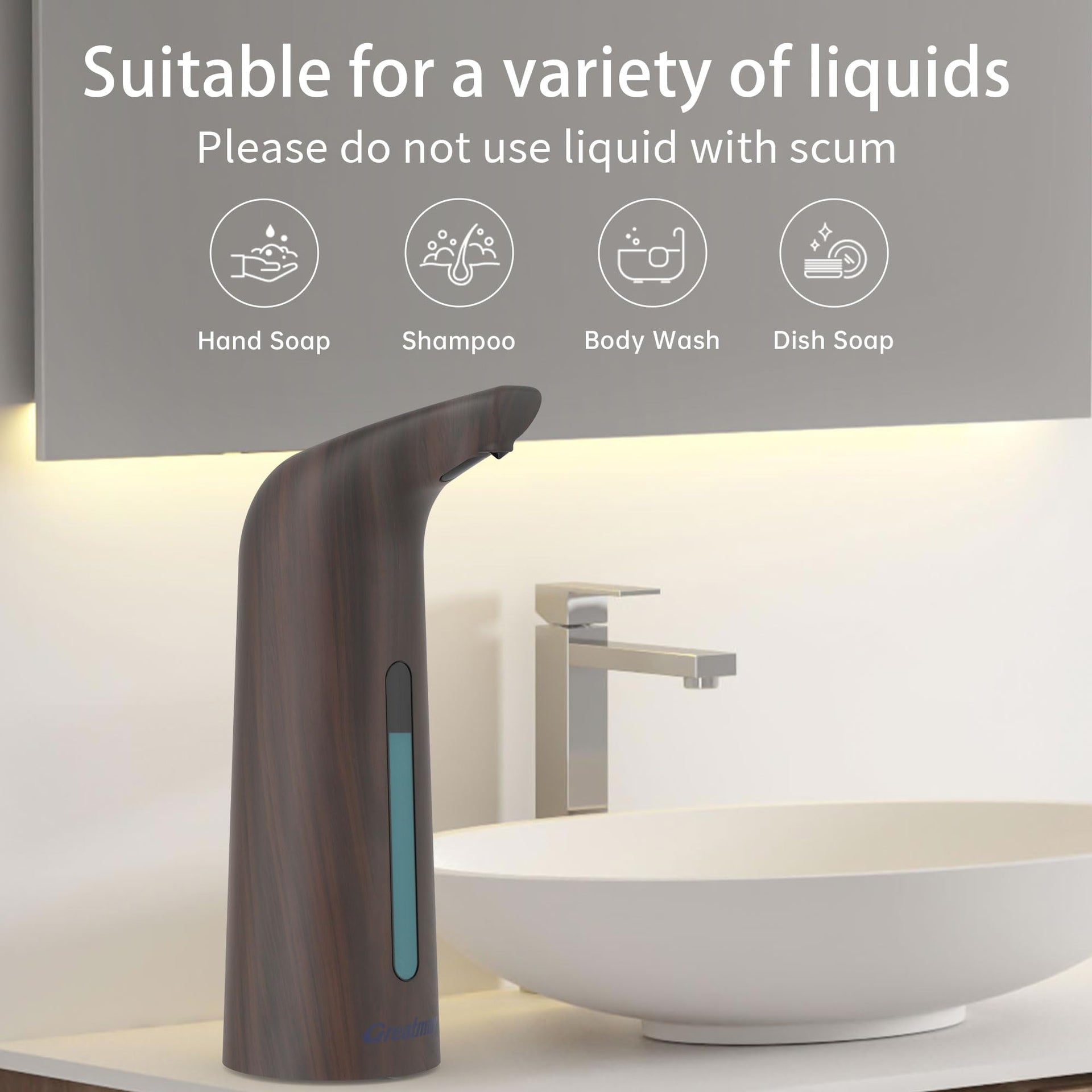 Touchless Automatic Soap Dispenser 400ml Rechargeable