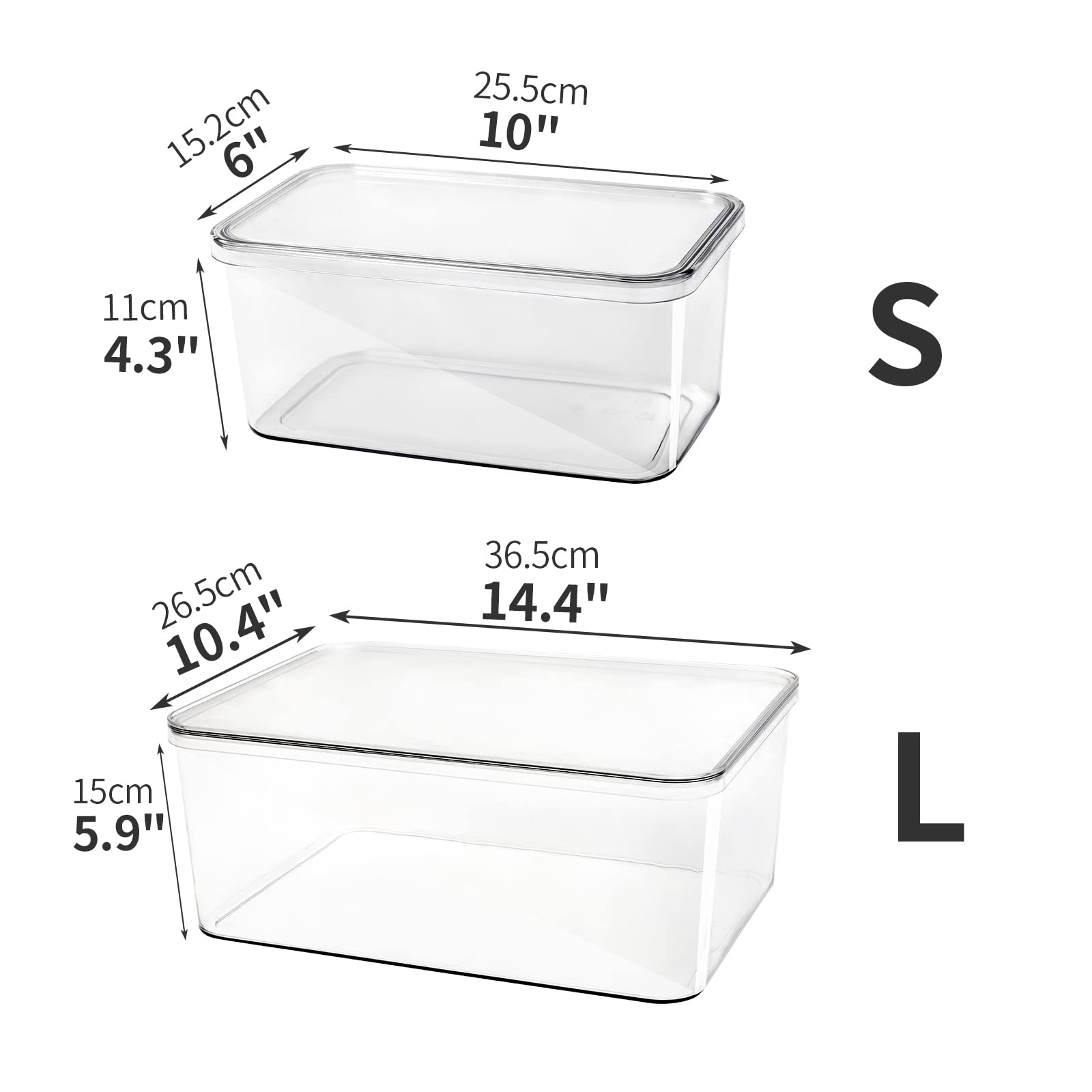 Clear Storage Bins With Lids