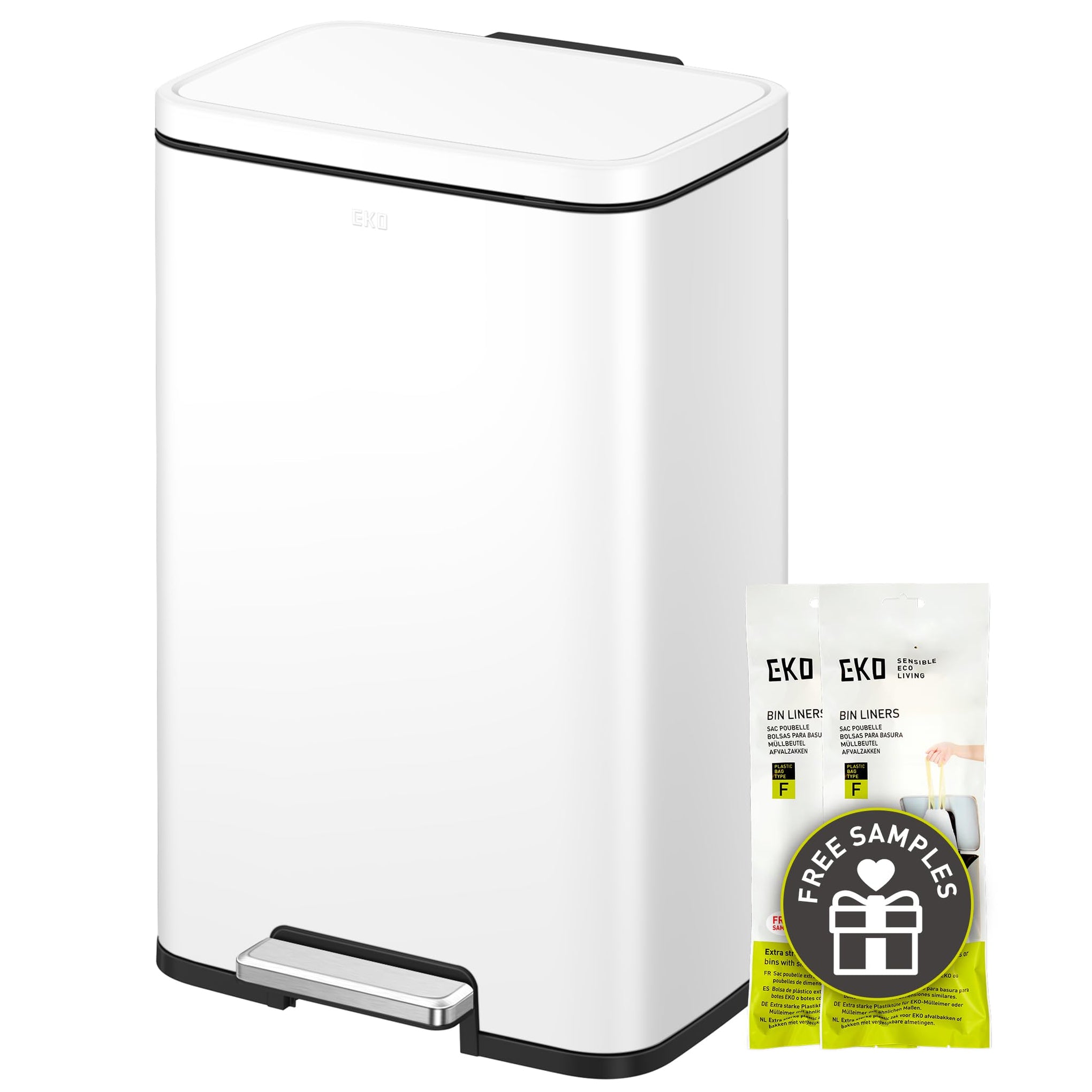Madison Matte White Stainless Steel 13.2 Gal