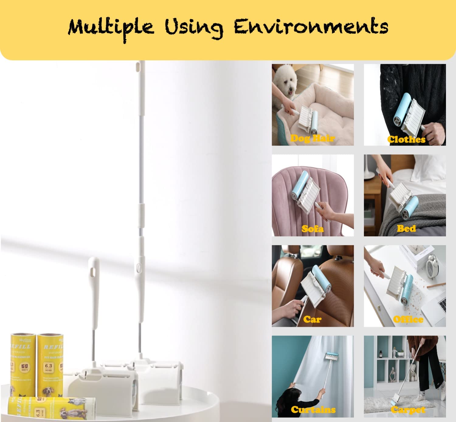 Lint Roller Refills 6.3"