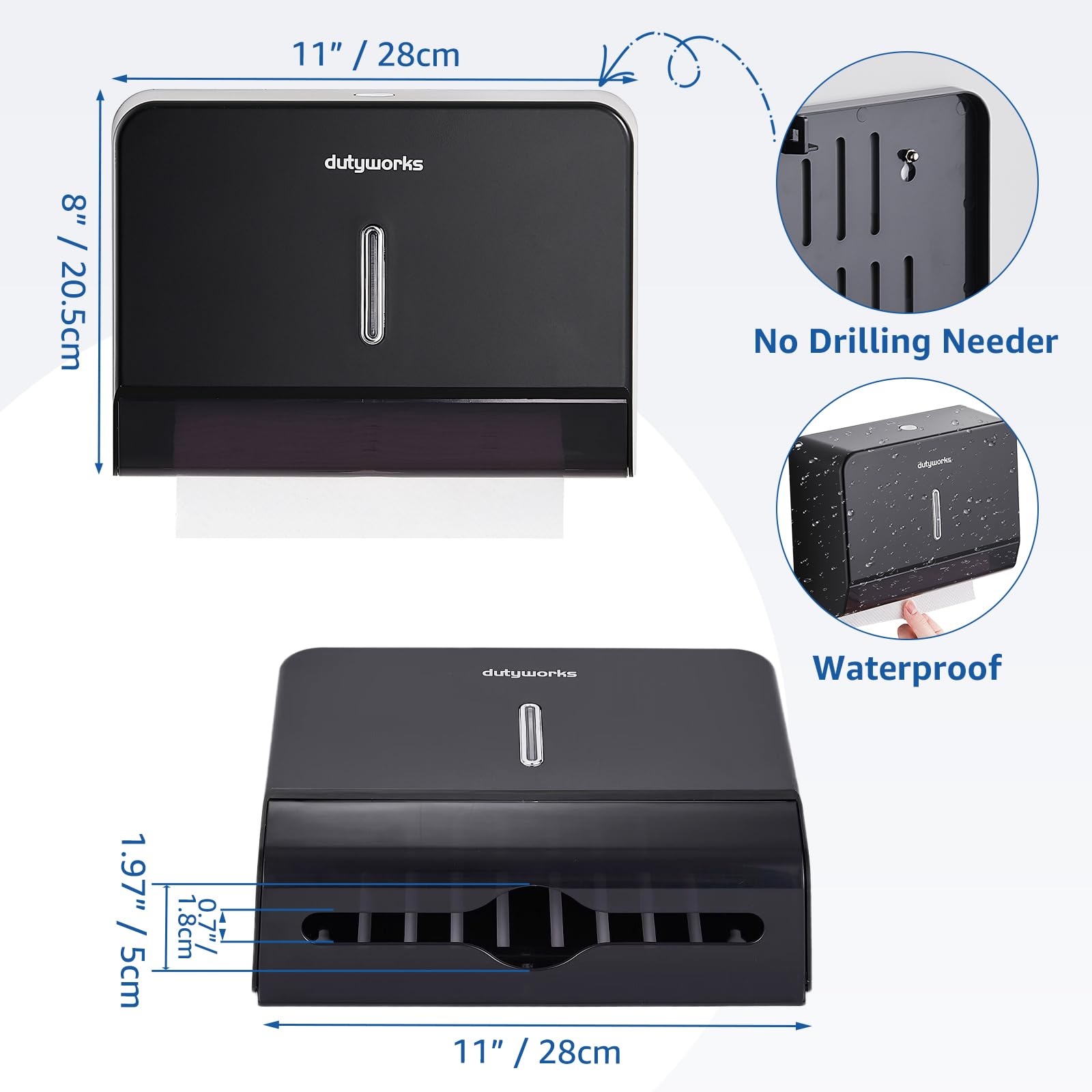 Paper Towel Dispenser Wall Mount (200 Count)