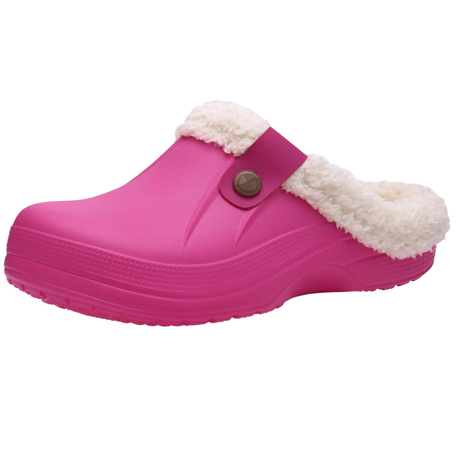 Fur Lined Clogs for Women & Men Fuzzy Slippers with Memory Foam