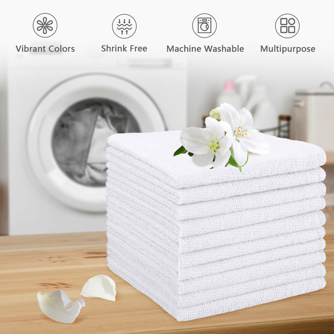 Microfiber Washcloths 400 Pack (400 Count)