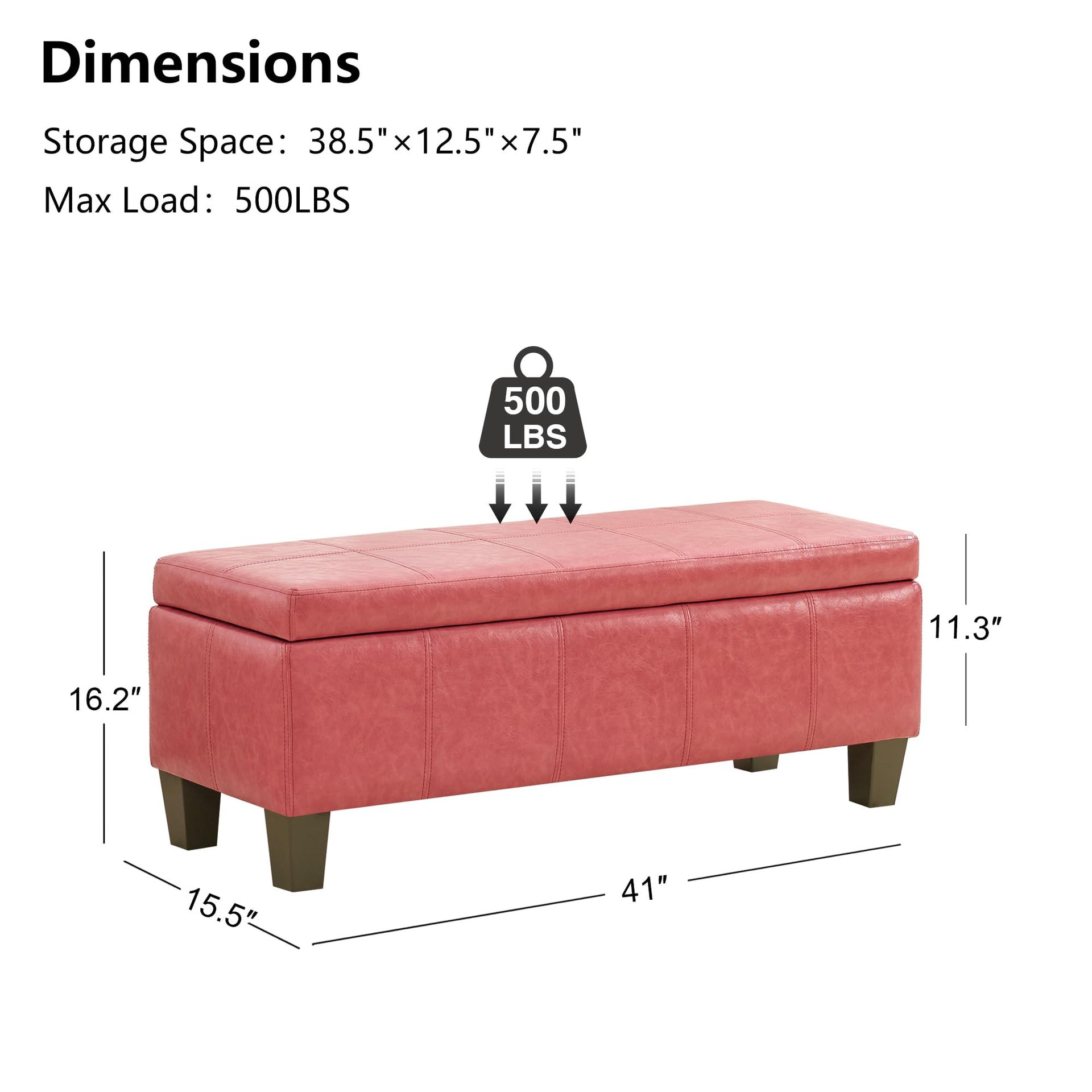 41" Storage Ottoman