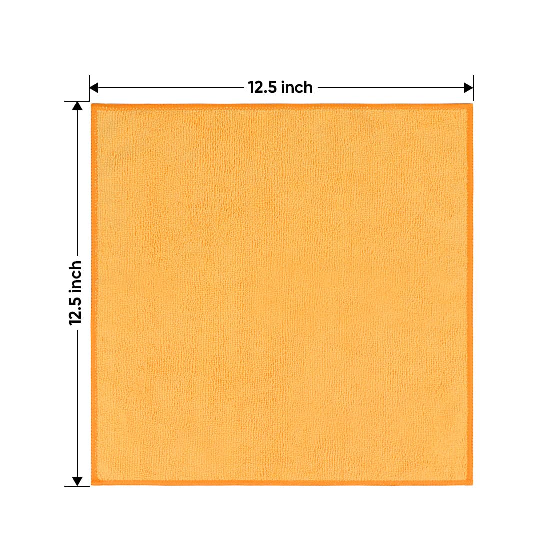 Yellow Microfiber Cleaning Cloths 12 Pack (12 Count)