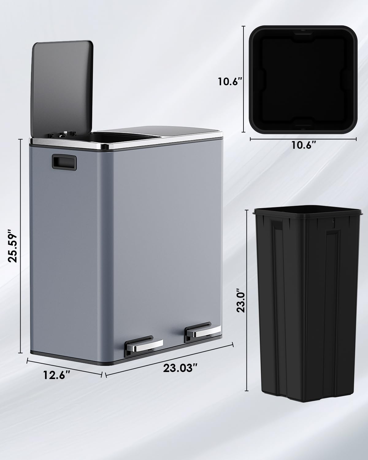 Dual Trash Can