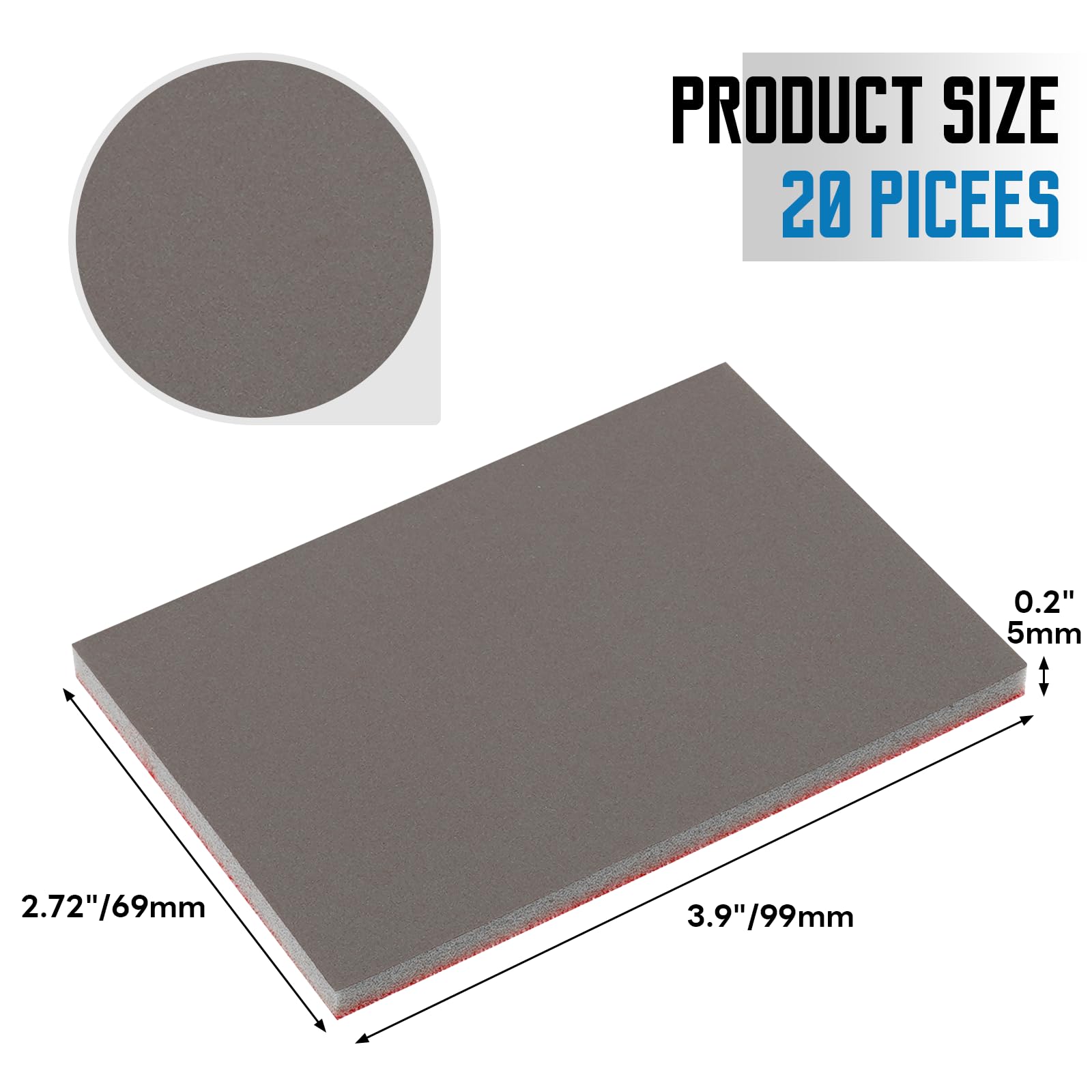 20Pcs Sanding Sponge (20 Count)