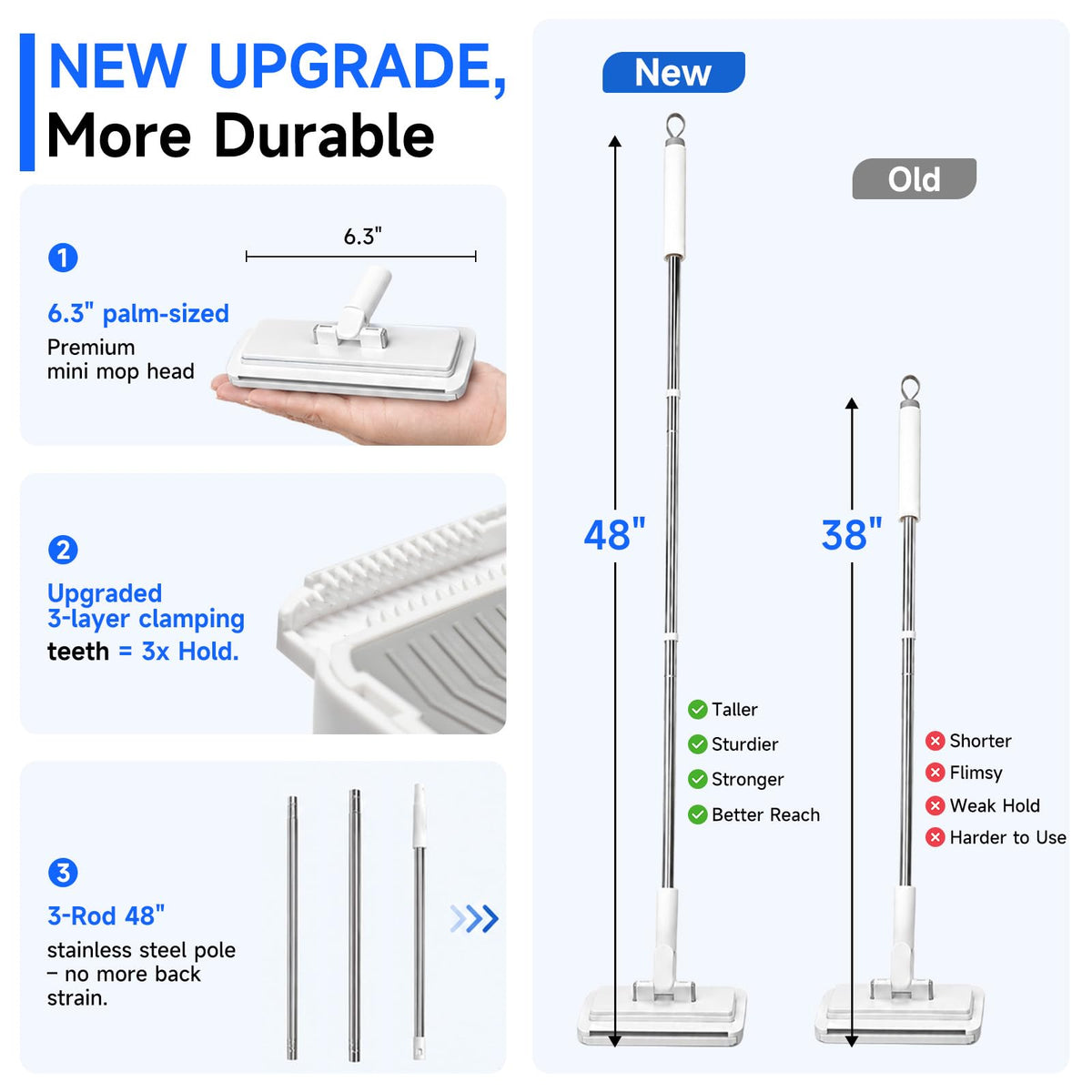 Hands Free Flat Mop
