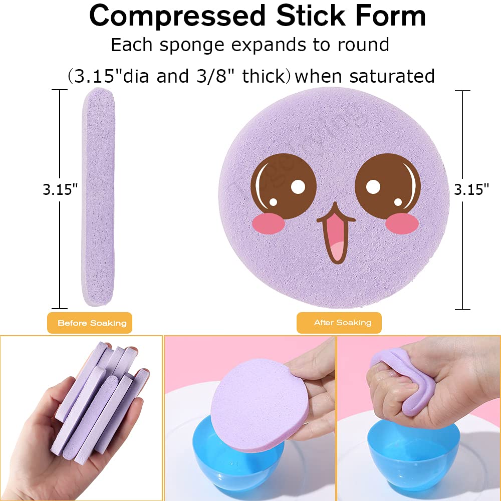 Facial Sponge Compressed (60 Count)