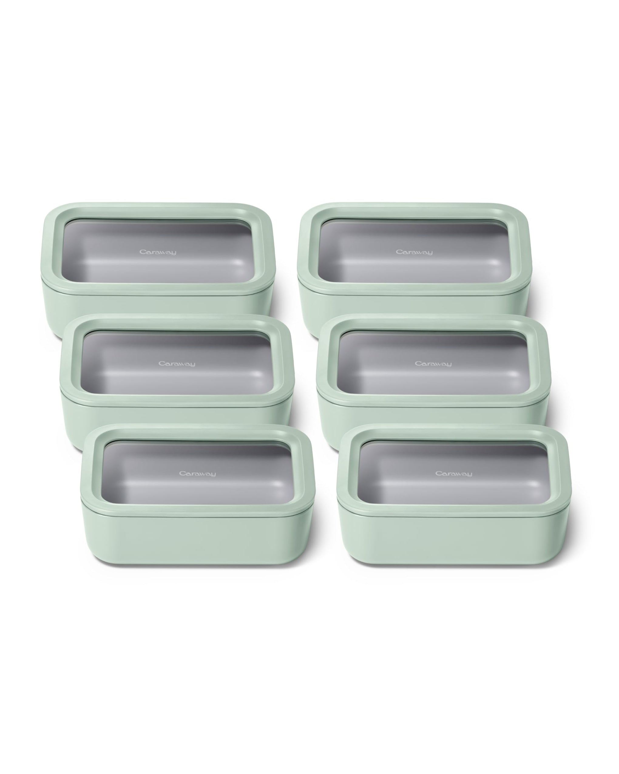 6 Piece Glass Food Storage Set with Lids (6 Count)