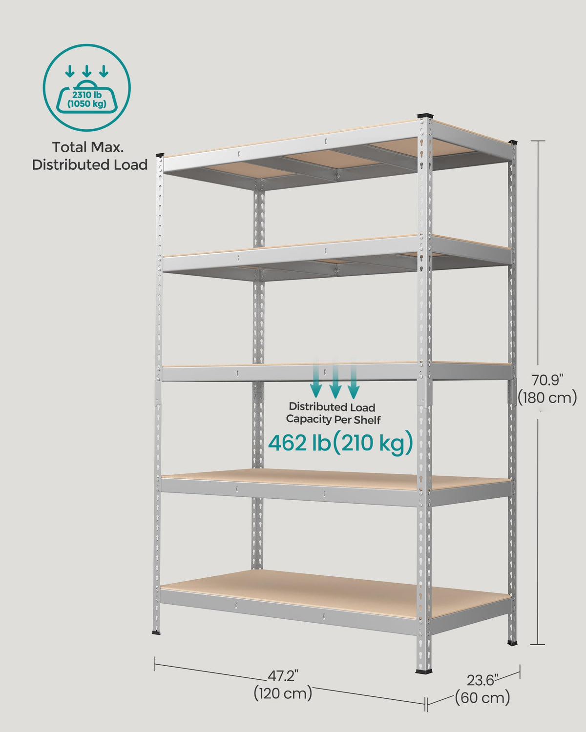 Set of 2 Boltless Assembly 5 (2 Count)