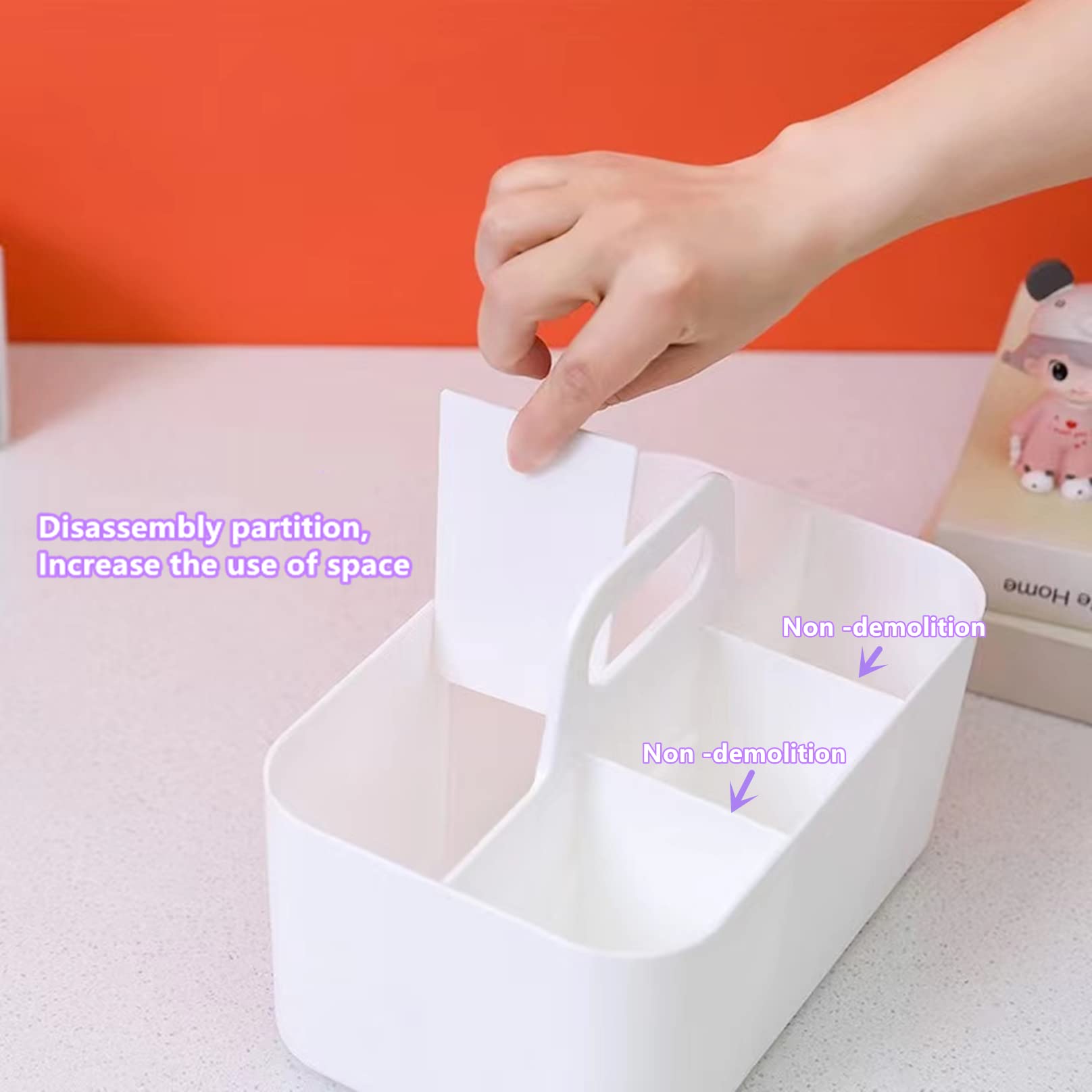 2 Pack Plastic Shower Caddy Portable (2 Count)